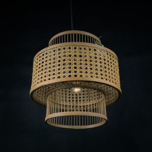 Rattan Cylindrical Lampshade