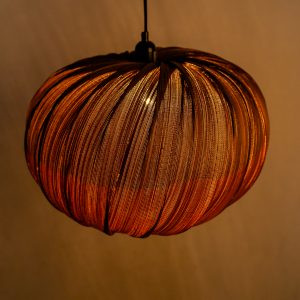 Rustic bamboo lampshade for home decor