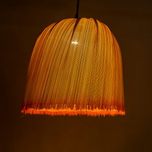 Combined colors bell-shaped bamboo lampshade decoration