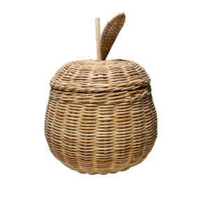 Apple-Shaped Rattan Basket - TT6708