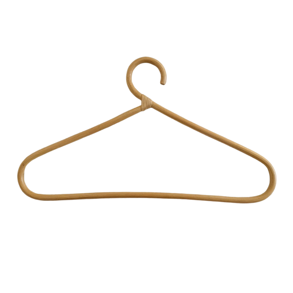 Rattan clothes hanger