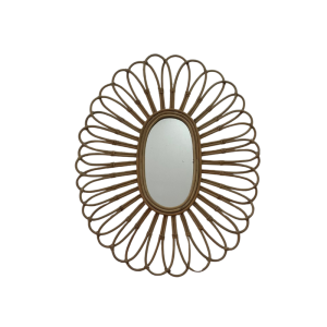 Oval Rattan Mirror - TTMI8516