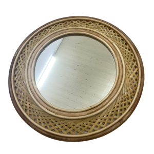 Round Bamboo Mirror - TT6817